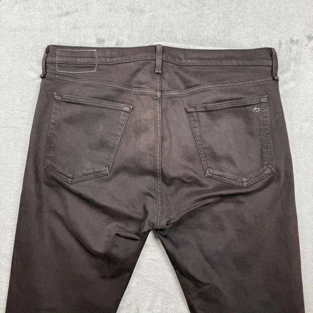 Rag & Bone Fit 2 Slim Mens Jeans Size 36 Brown Denim Button Fly Pants Indie Rock